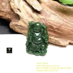 Phật Di Lặc ngọc bích Canada, kích thước 45mm - Ảnh 7