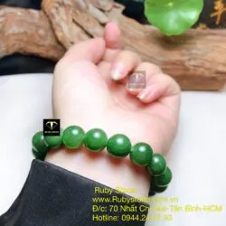 Vòng chuỗi ngọc bích Canada 10 ly (loại thường) - Hình ảnh 3
