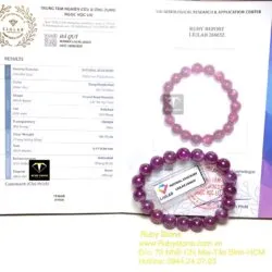 Chuỗi tay Ruby sao thiên nhiên 9,5 ly - Hình ảnh 2
