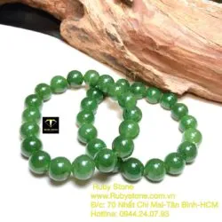 Vòng chuỗi ngọc bích Canada 10 ly (loại thường) - Hình ảnh 6