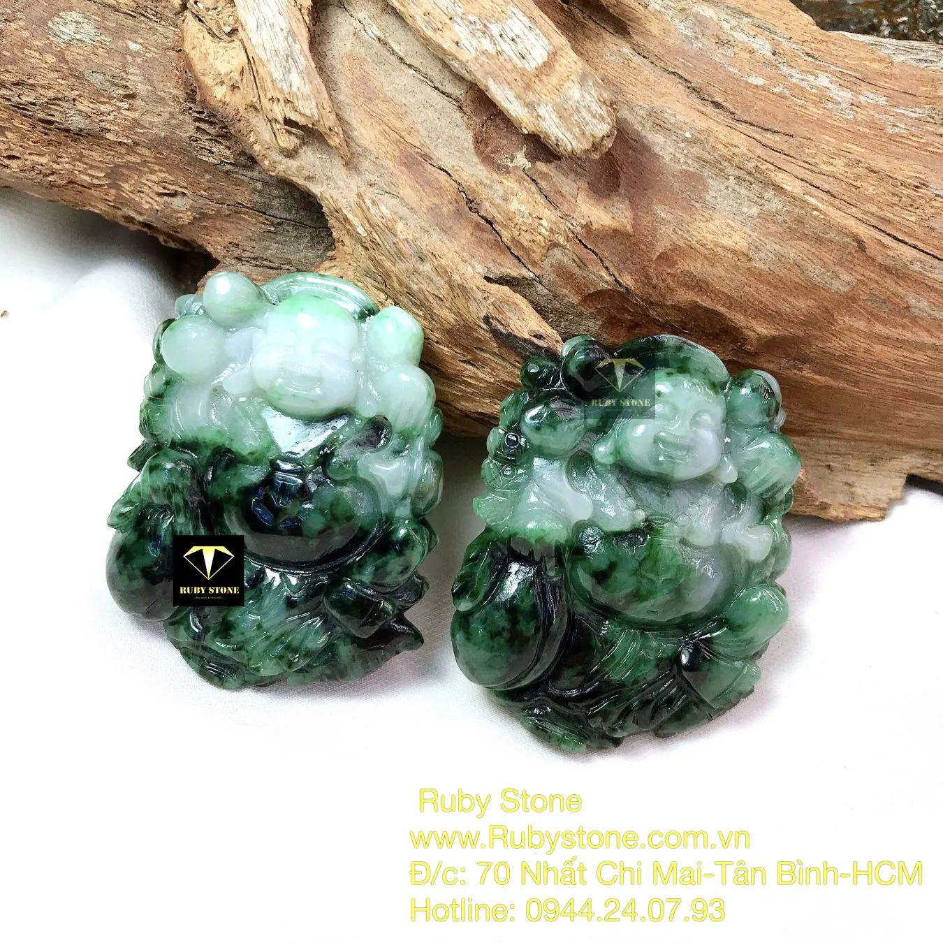 Phật Di Lặc ngọc cẩm thạch sơn thuỷ, kích thước 51mm Phật Di Lặc ngọc cẩm thạch sơn thuỷ, kích thước 51mm - Ảnh 9