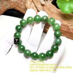 Vòng chuỗi ngọc bích Canada 12 ly (loại thường) - Hình ảnh 5