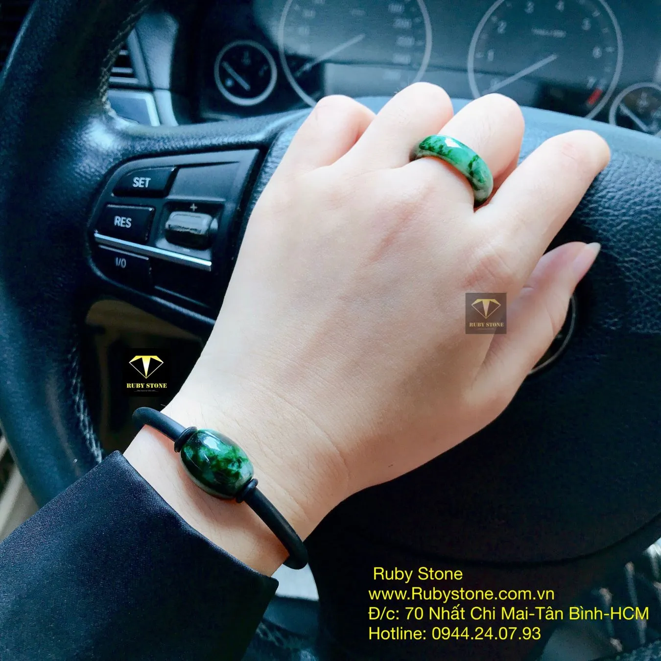 Vòng tay lu thống ngọc Cẩm thạch sơn thuỷ Vòng tay lu thống ngọc Cẩm thạch sơn thuỷ - Ảnh 2