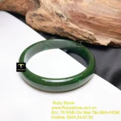 Vòng ngọc bích Canada bản 9,5mm, ni tay 53mm - Ảnh 5