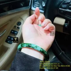 Bộ sản phẩm vòng và nhẫn ngọc cẩm thạch sơn thuỷ Bộ sản phẩm vòng và nhẫn ngọc cẩm thạch sơn thuỷ