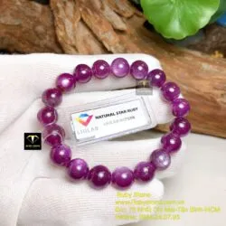 Chuỗi tay Ruby sao thiên nhiên 9,7 ly