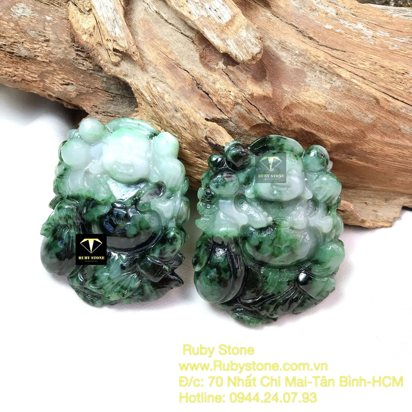 Phật Di Lặc ngọc cẩm thạch sơn thuỷ, kích thước 51mm Phật Di Lặc ngọc cẩm thạch sơn thuỷ, kích thước 51mm - Ảnh 7