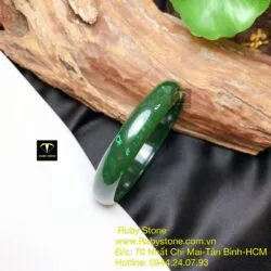 Vòng ngọc bích Canada bản 9,5mm, ni tay 53mm