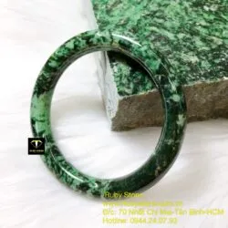 Vòng ngọc cẩm thạch sơn thuỷ bản tròn Vòng ngọc cẩm thạch sơn thuỷ bản tròn