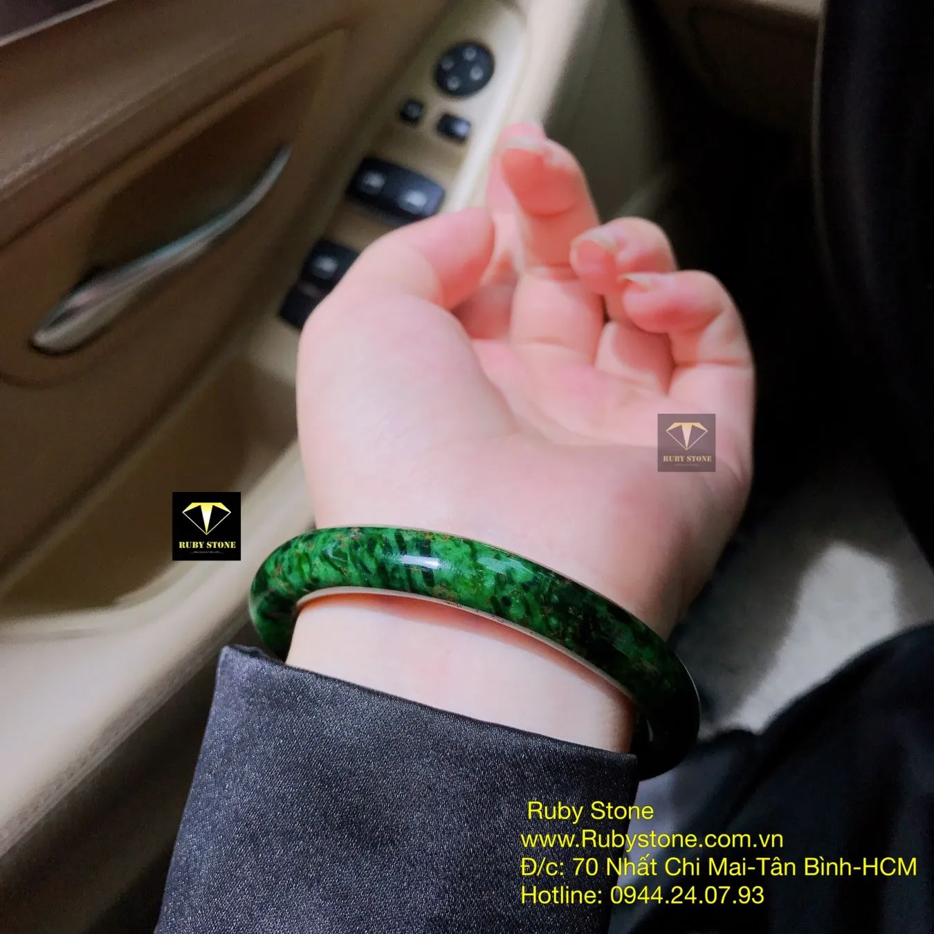 Vòng bản liền ngọc Cẩm thạch sơn thuỷ Vòng bản liền ngọc Cẩm thạch sơn thuỷ - Ảnh 2