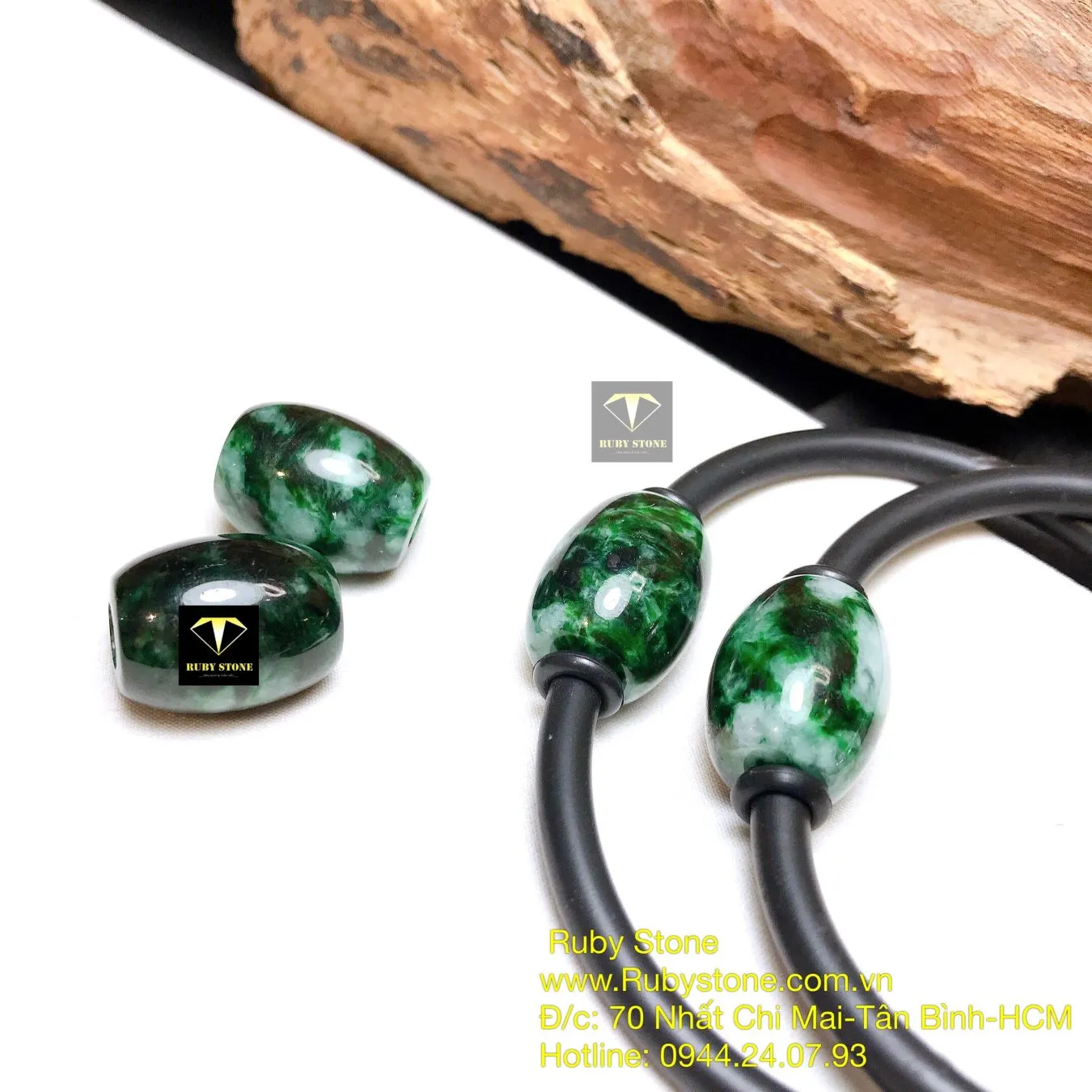 Vòng cặp lu thống ngọc Cẩm thạch sơn thuỷ Vòng cặp lu thống ngọc Cẩm thạch sơn thuỷ - Ảnh 2