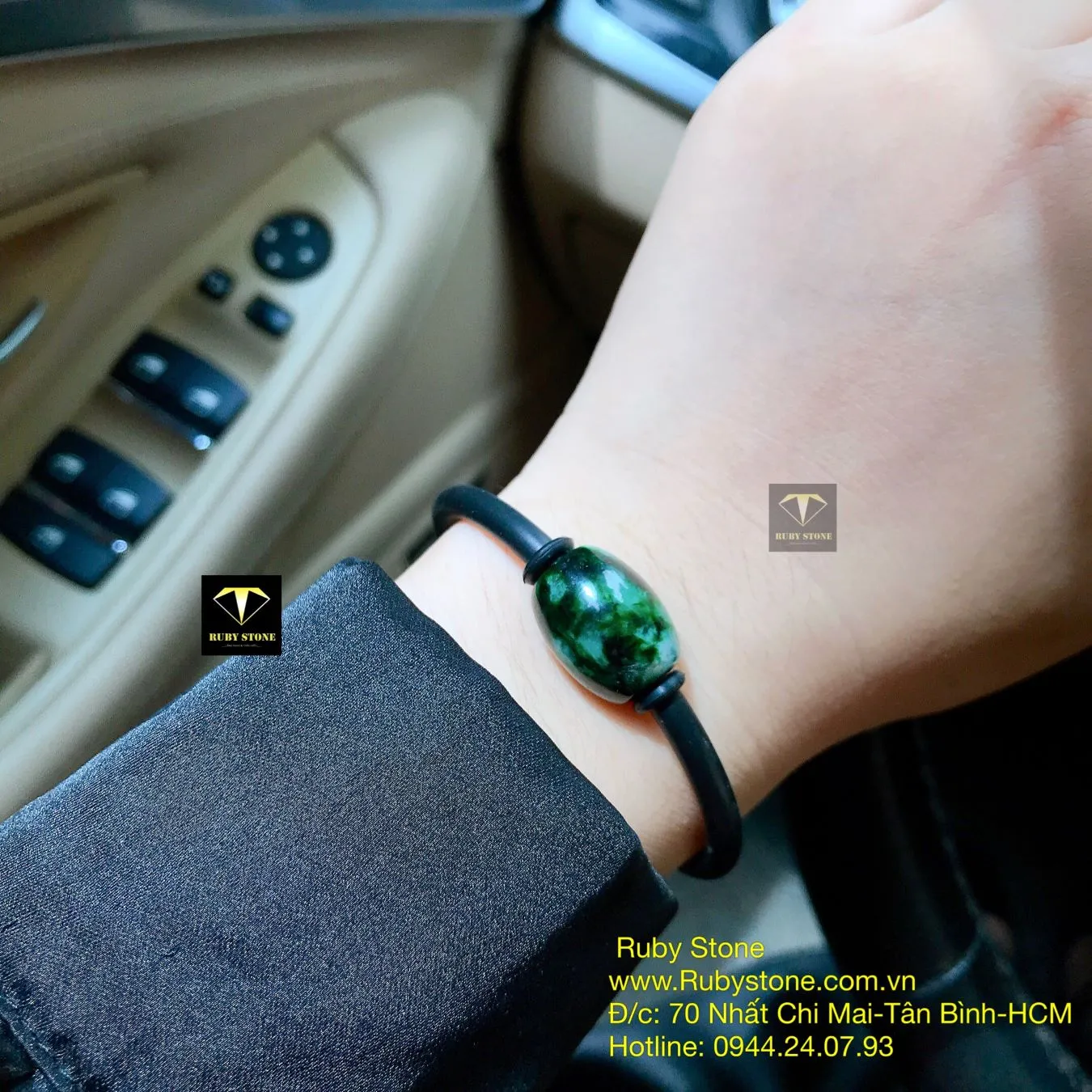 Vòng tay lu thống ngọc Cẩm thạch sơn thuỷ Vòng tay lu thống ngọc Cẩm thạch sơn thuỷ