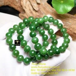 Vòng chuỗi ngọc bích Canada 10 ly (loại thường) - Hình ảnh 2
