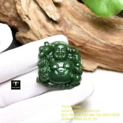 Phật Di Lặc ngọc bích, kích thước 36mm