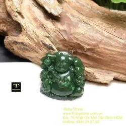 Phật Di Lặc ngọc bích, kích thước 36mm - Ảnh 8