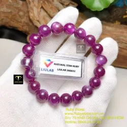 Chuỗi tay Ruby sao thiên nhiên 9,5 ly - Hình ảnh 4