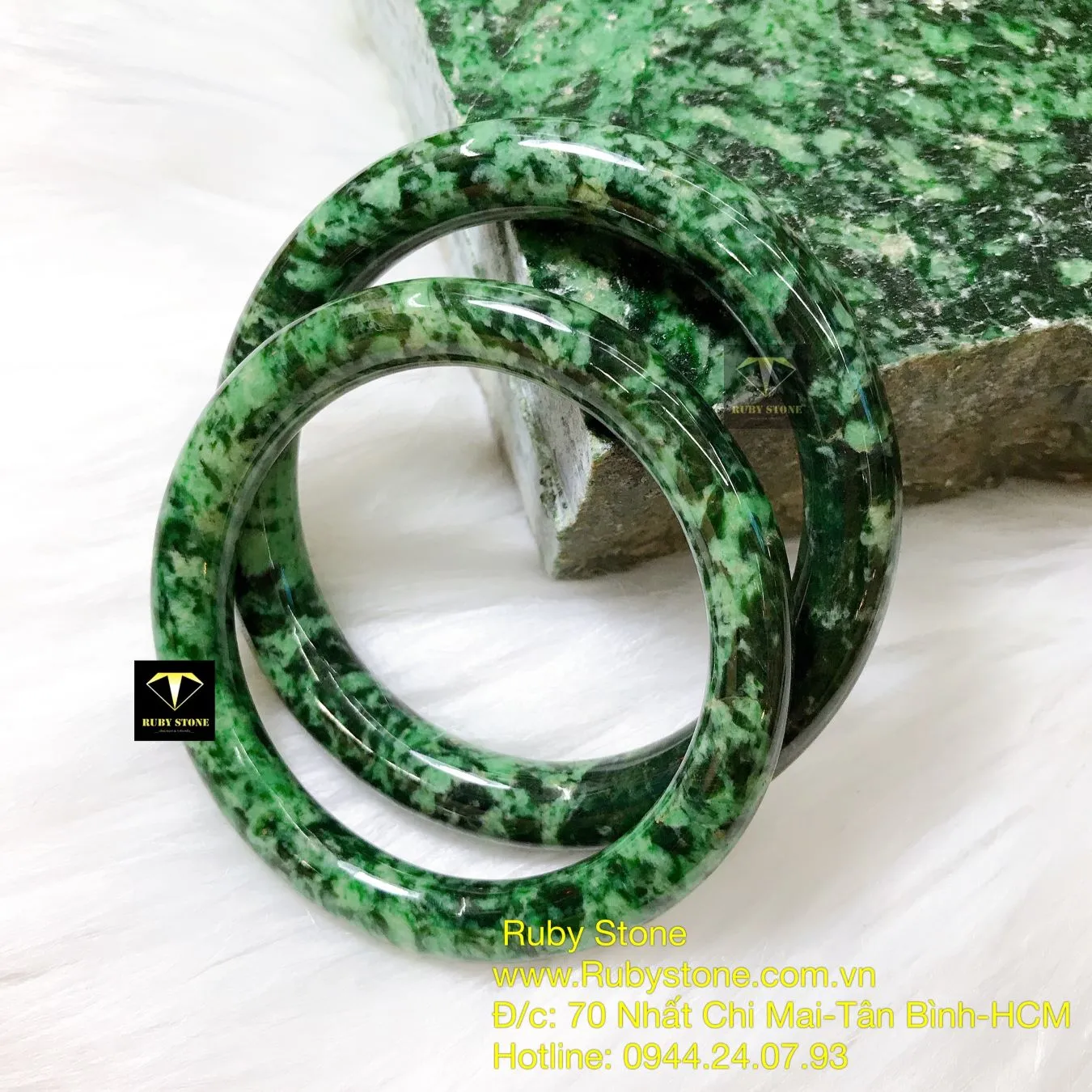 Vòng ngọc cẩm thạch sơn thuỷ bản tròn Vòng ngọc cẩm thạch sơn thuỷ bản tròn - Ảnh 6