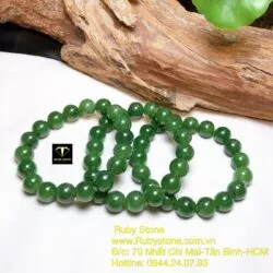 Vòng chuỗi ngọc bích Canada 10 ly (loại thường) - Hình ảnh 5