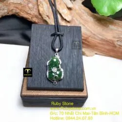 Mặt dây chuyền Tỳ hưu Ngọc bích, bạc 925