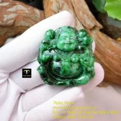 Phật Di Lặc ngọc cẩm thạch sơn thuỷ Myanmar - Ảnh 3