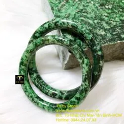 Vòng ngọc cẩm thạch sơn thuỷ bản tròn Vòng ngọc cẩm thạch sơn thuỷ bản tròn