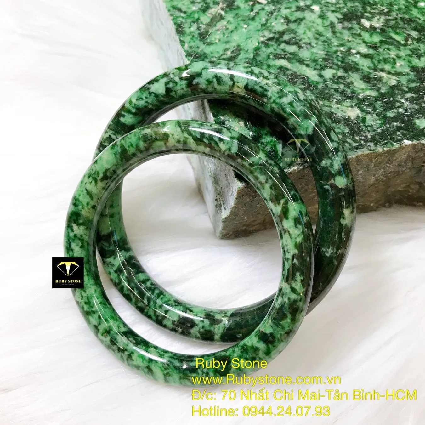 Vòng ngọc cẩm thạch sơn thuỷ bản tròn Vòng ngọc cẩm thạch sơn thuỷ bản tròn - Ảnh 5