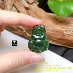 Phật Di Lặc ngọc bích Canada, KT 29mm