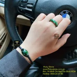 Vòng tay lu thống ngọc Cẩm thạch sơn thuỷ Vòng tay lu thống ngọc Cẩm thạch sơn thuỷ
