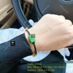 Vòng tay lu thống ngọc Cẩm thạch sơn thuỷ - Ảnh 4