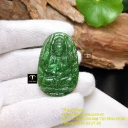 Thiên thủ bồ tát - Phật bản mệnh ngọc bích tuổi Tý, kích thước 42mm