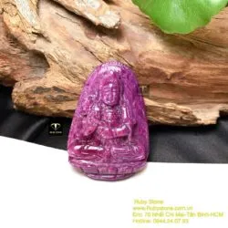 Đại Thế Chí Bồ Tát Ruby Nam Phi - Phật bản mệnh tuổi Ngọ, KT 47mm - Ảnh 10