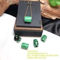 Mặt dây chuyền lu thống ngọc Cẩm thạch sơn thuỷ - Ảnh 6