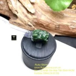 Nhẫn Tỳ hưu ngọc bích Canada tinh xảo - Ảnh 4
