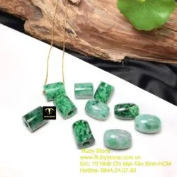 Mặt dây chuyền lu thống ngọc Cẩm thạch sơn thuỷ - Ảnh 12