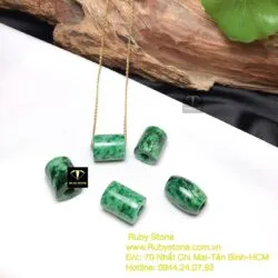 Mặt dây chuyền lu thống ngọc Cẩm thạch sơn thuỷ - Ảnh 9