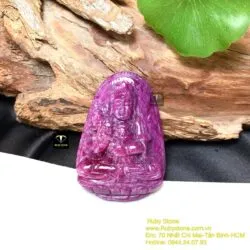 Đại Thế Chí Bồ Tát Ruby Nam Phi - Phật bản mệnh tuổi Ngọ, KT 47mm - Ảnh 12