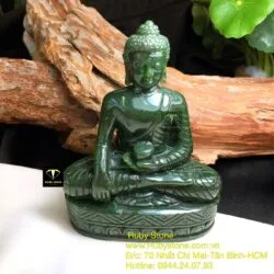 Phật Thích Ca ngọc bích Canada, kích thước 10x8x4cm - Hình ảnh 6