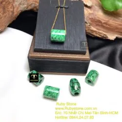 Mặt dây chuyền lu thống ngọc Cẩm thạch sơn thuỷ - Ảnh 7
