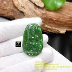 Văn thù bồ tát - Phật bản mệnh tuổi Mão, kích thước 37mm - Hình ảnh 4