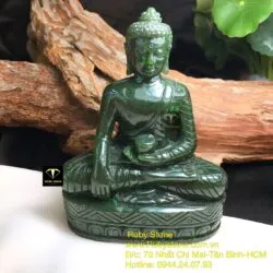 Phật Thích Ca ngọc bích Canada, kích thước 10x8x4cm