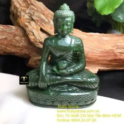 Phật Thích Ca ngọc bích Canada, kích thước 10x8x4cm - Hình ảnh 2
