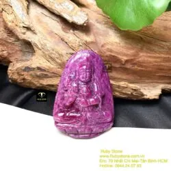 Đại Thế Chí Bồ Tát Ruby Nam Phi - Phật bản mệnh tuổi Ngọ, KT 47mm - Ảnh 9