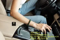 Vòng chuỗi Ngọc bích xanh đậm bông lý 10 ly - Hình ảnh 6