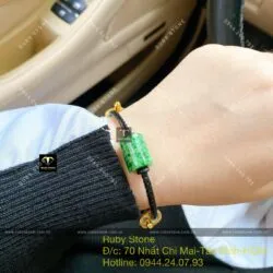 Vòng tay lu thống ngọc Cẩm thạch sơn thuỷ - Ảnh 5