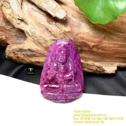 Đại Thế Chí Bồ Tát Ruby Nam Phi - Phật bản mệnh tuổi Ngọ, KT 47mm - Ảnh 8