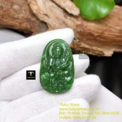 Phổ hiền bồ tát - Phật bản mệnh tuổi Thìn- Tỵ, kích thước 37mm - Hình ảnh 2