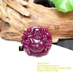 Phật Di Lặc Ruby Nam Phi, kích thước 48mm - Ảnh 7