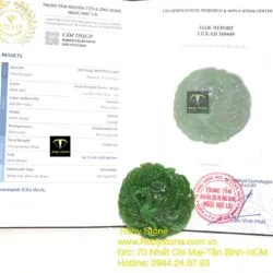 Phượng hoàng Ngọc bích tạc tay tinh xảo, KT 50mm - Hình ảnh 7