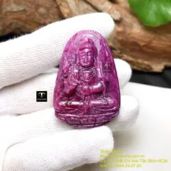 Đại Thế Chí Bồ Tát Ruby Nam Phi - Phật bản mệnh tuổi Ngọ, KT 47mm - Ảnh 5
