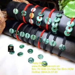 Vòng tết tay Đồng điếu sơn thuỷ dầu lý đơn, đường kính 15mm - Ảnh 3